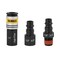 DEWALT 3-Piece High Flow Air Coupler & Plug Kit (1/4" NPT) - Doubles Air Flow For Tools, DXCM036-0203